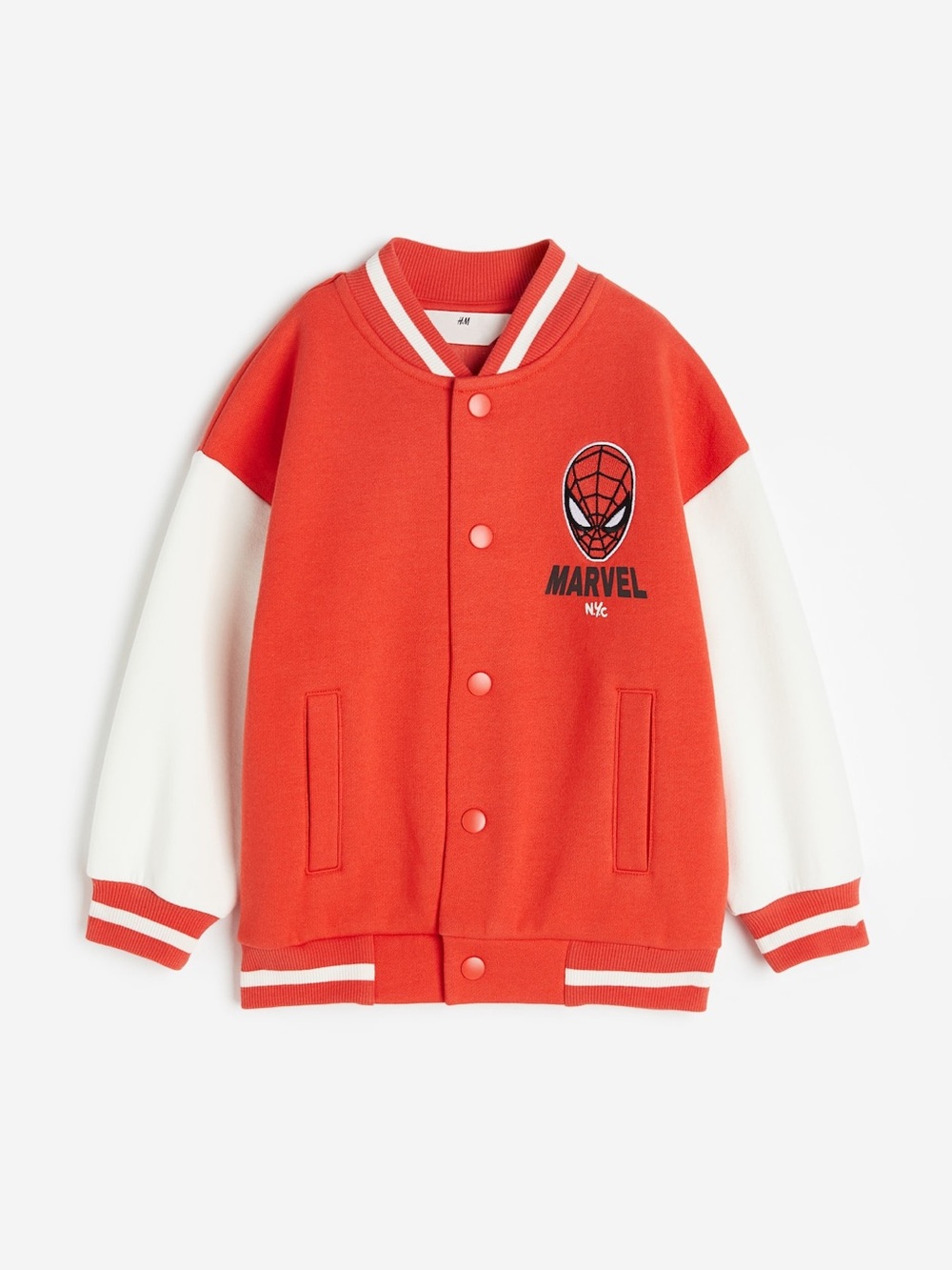 H&M Red & White Kids Bomber Jacket